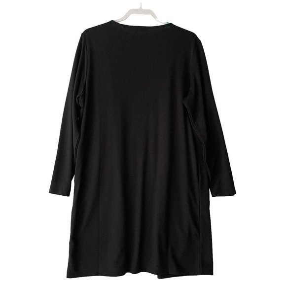 Calvin Klein Black Stretch Top Coat PXL Work Wear - Picture 7 of 7